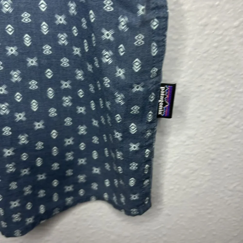 Patagonia Go To Patterned Full Button Front Collared Shirt Size Small - Picture 4 of 11